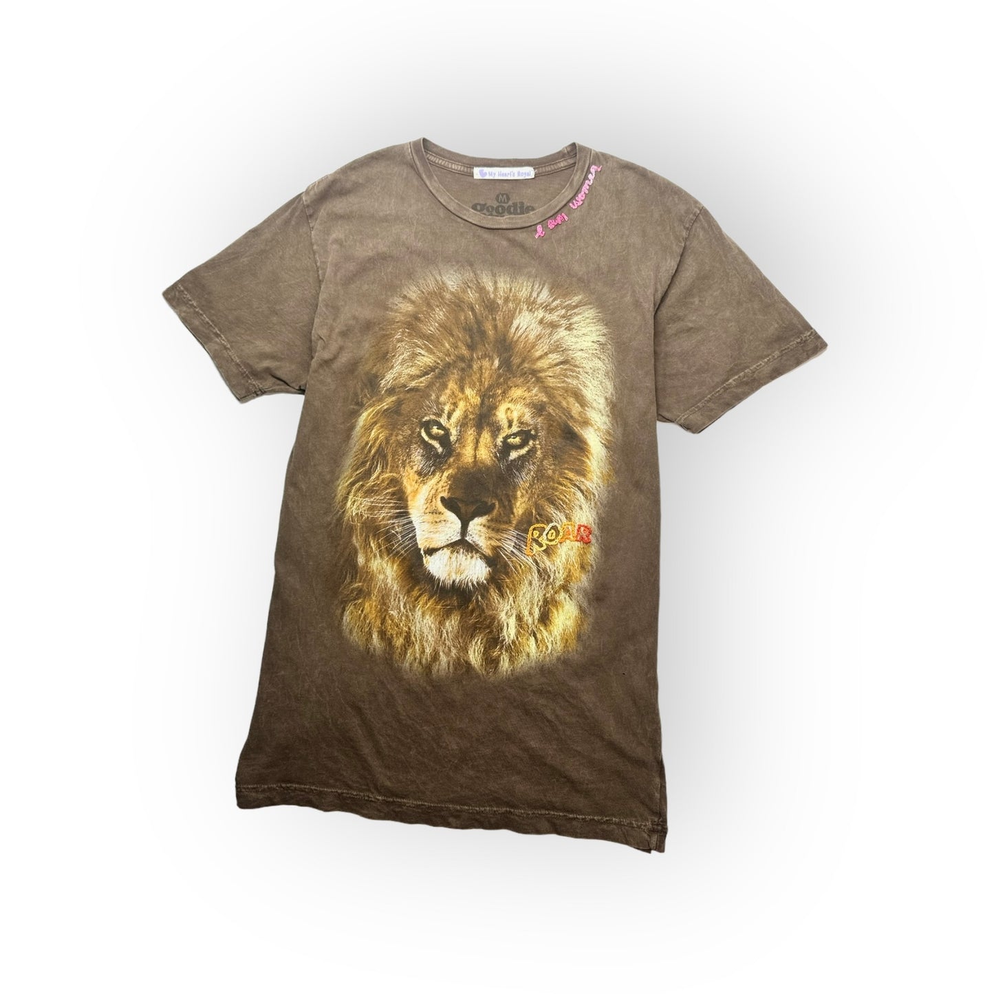 I am women Hear me roar Lion t-shirt sz medium large