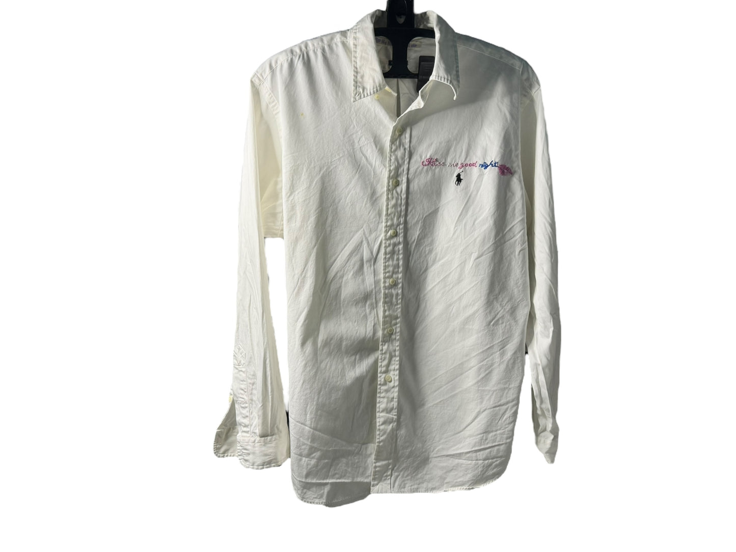 Kiss me Goodnight White oxford button down