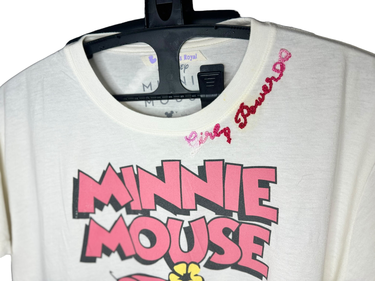 minnie mouse girl power upcyled t shirt XL