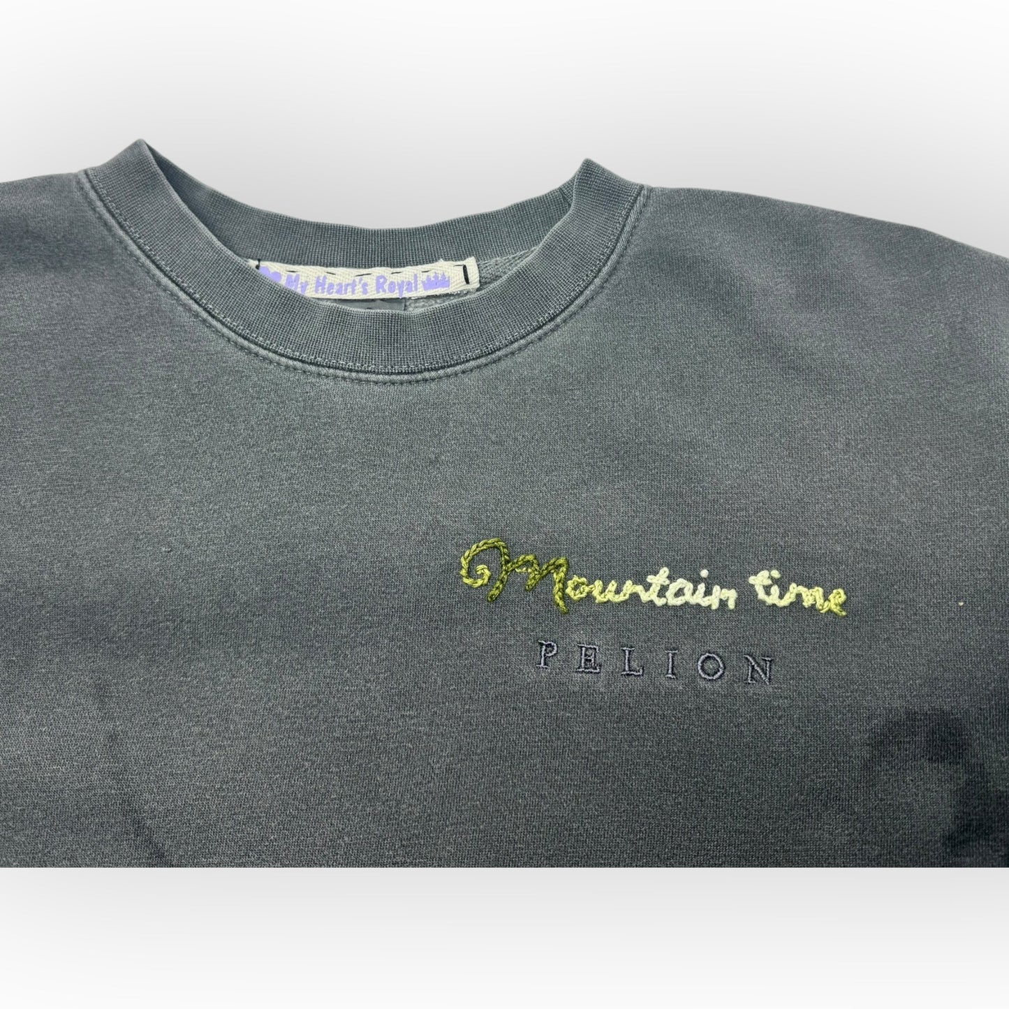 mountain time grey sweatshirt medium