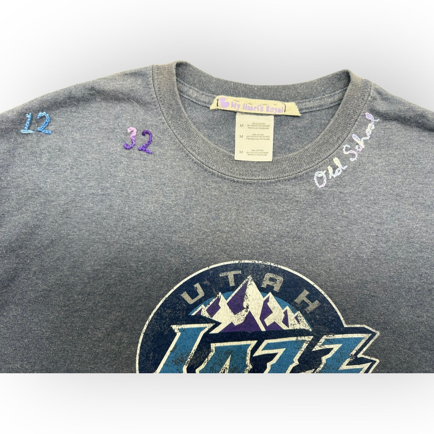 90s-00s Jazz logo t-shirt malone / stockton era