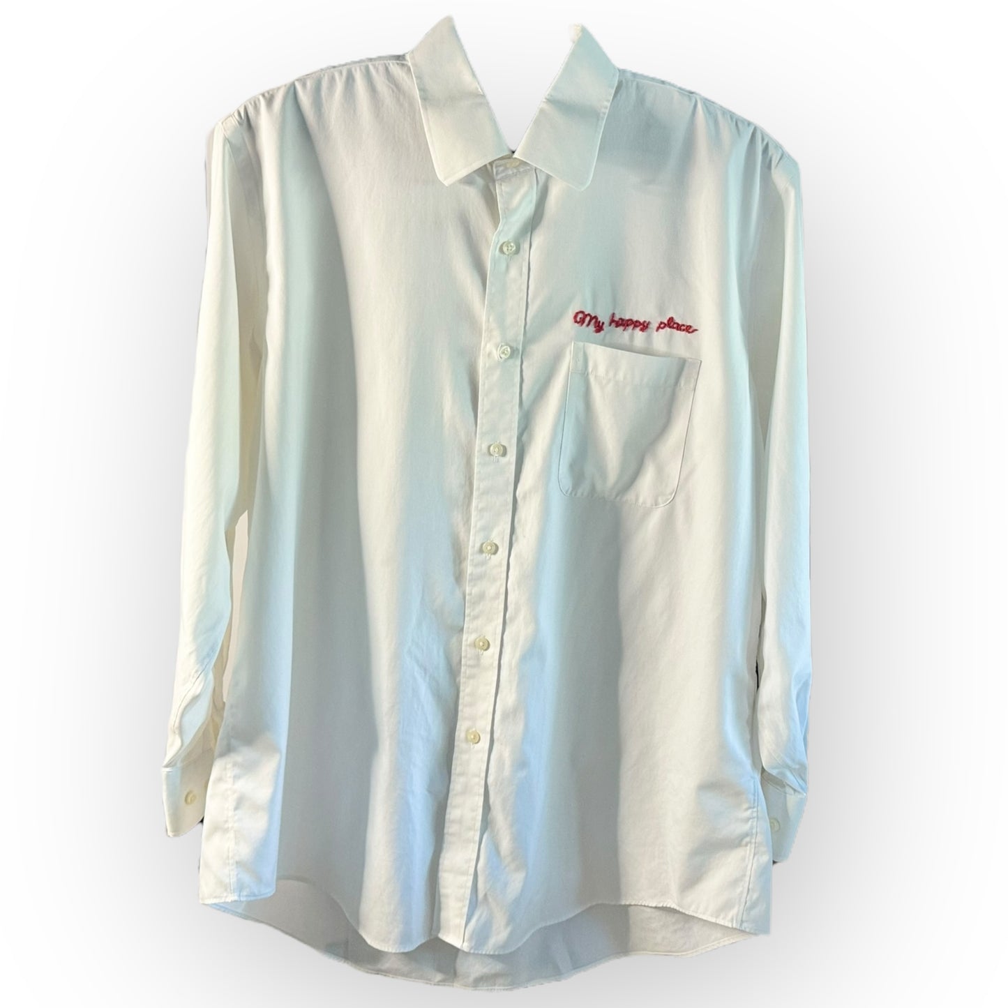 My Happy Place Large Oxford Button Down