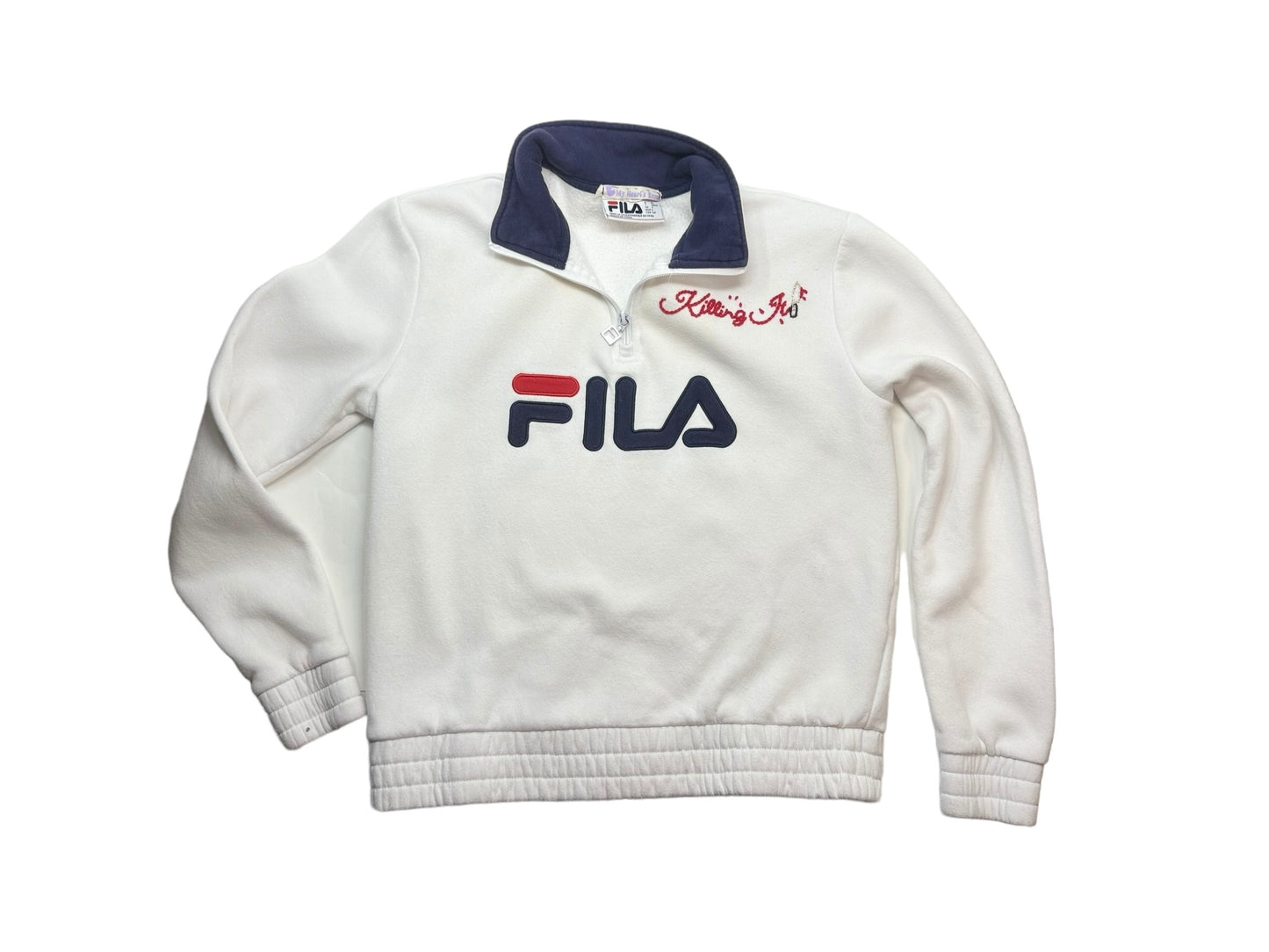 retro Fila "killing It" crop sweatshirt size small
