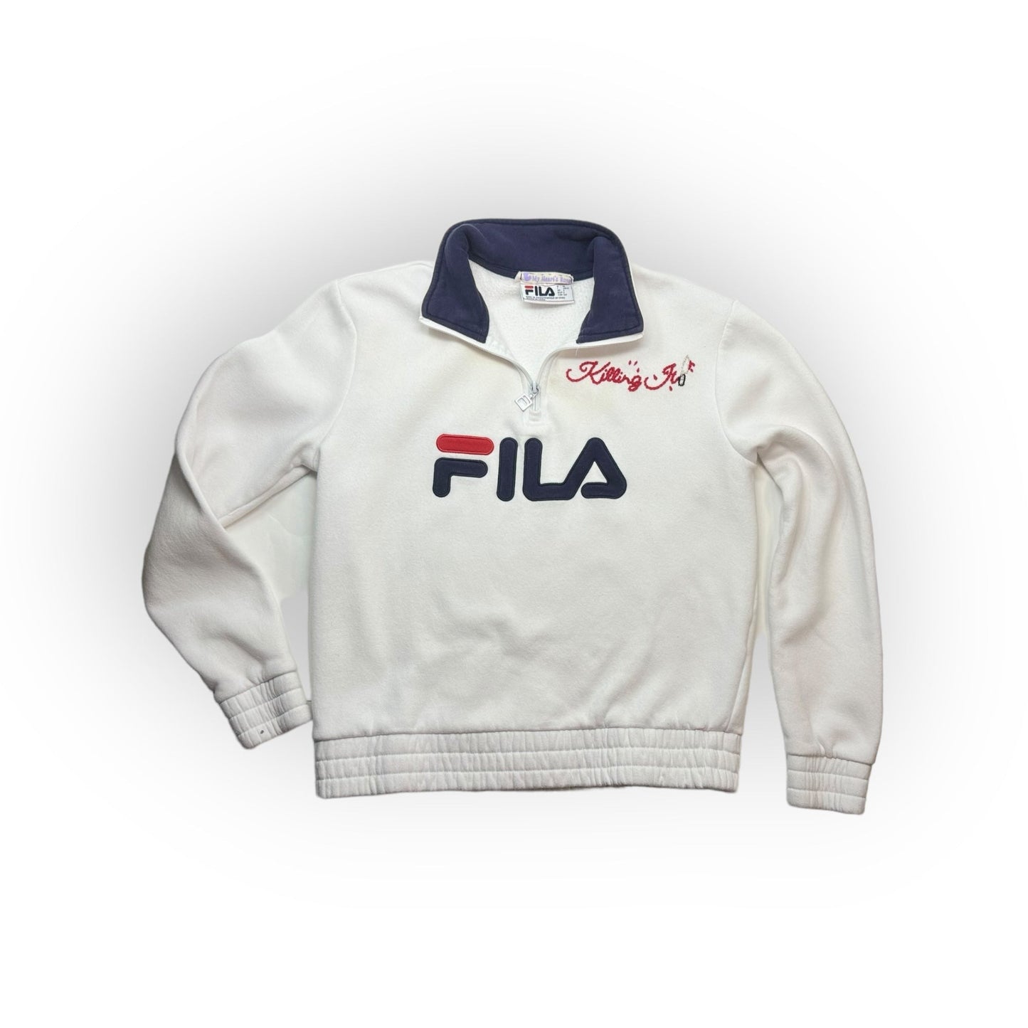 retro Fila "killing It" crop sweatshirt size small