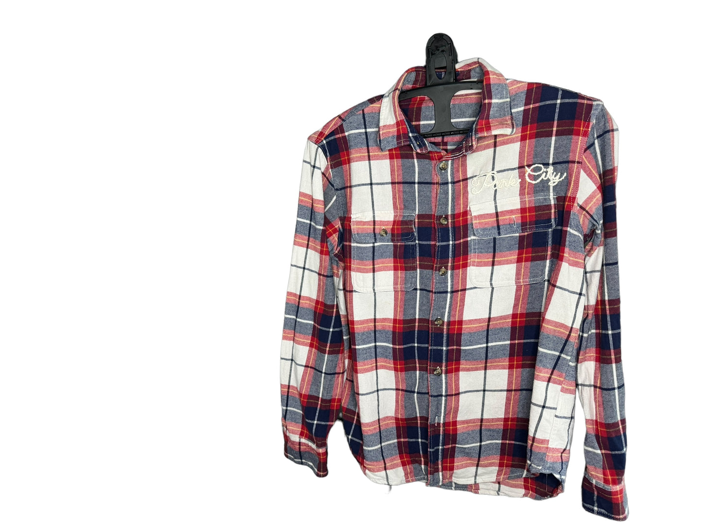 Park City flannel in red white and blue