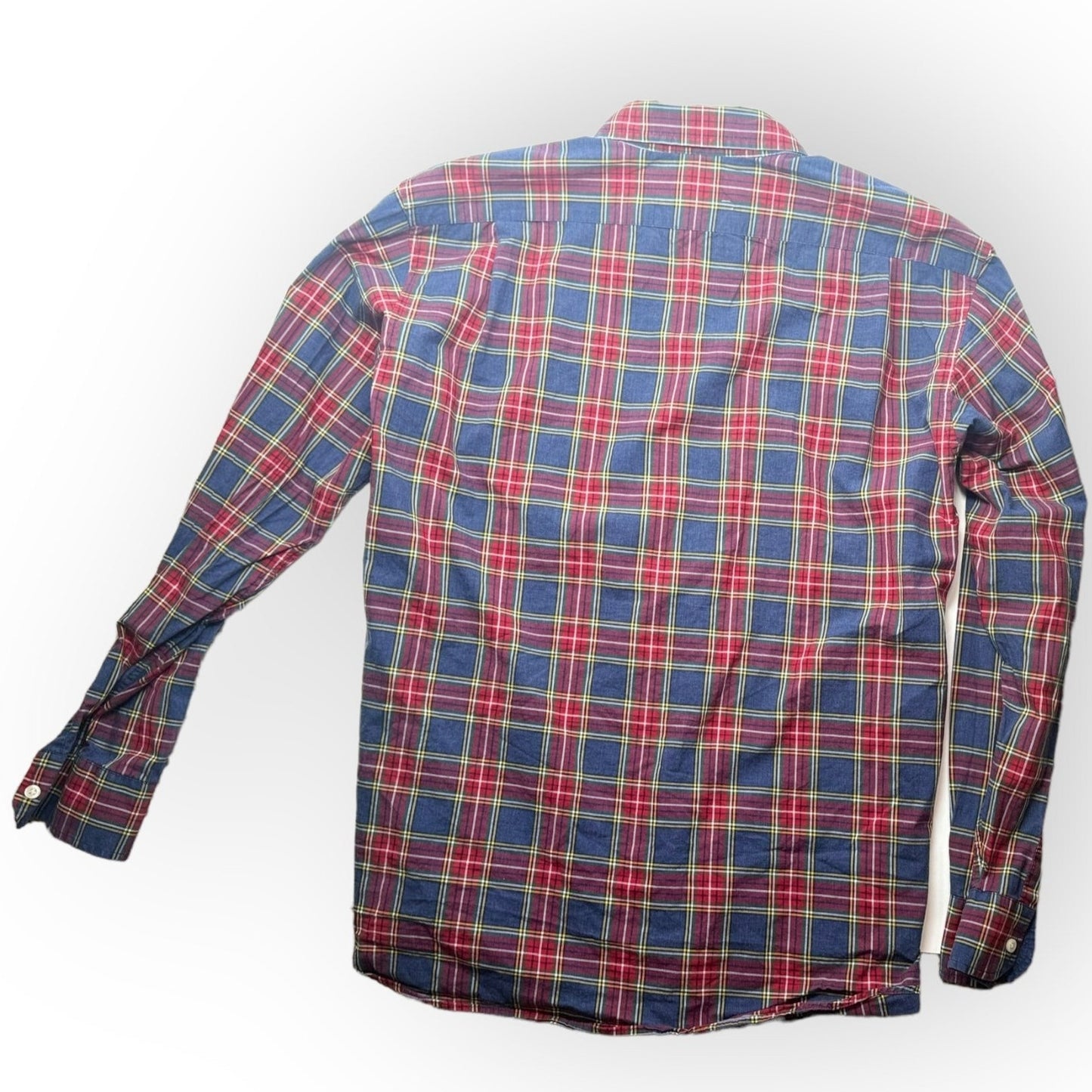 oh happy day christmas plaid button down