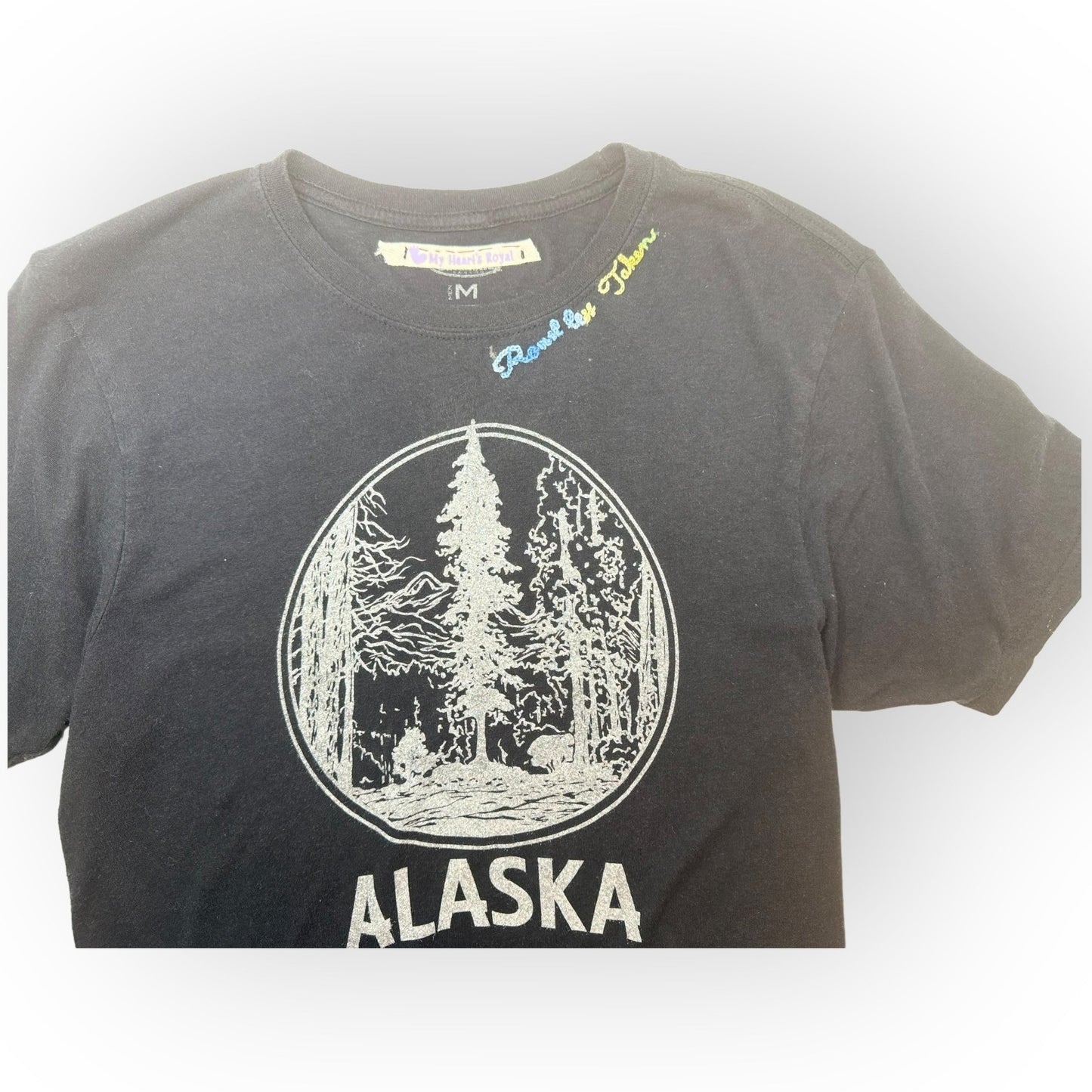 Road Less traveled Alaska graphic tee