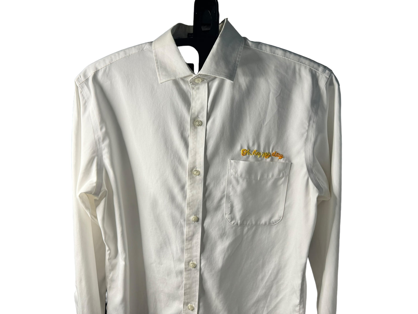 Oh Happy day large White oxford button down