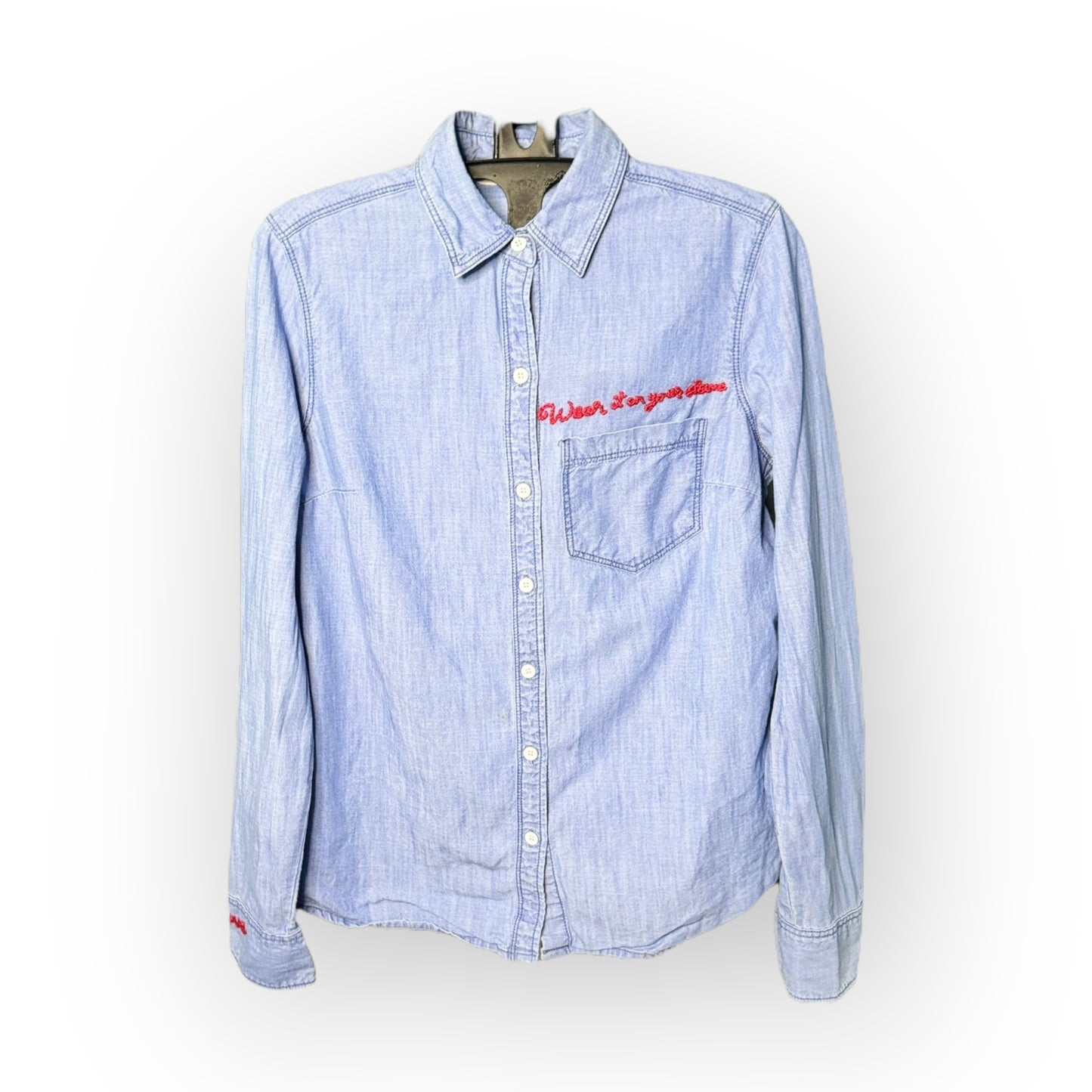 Small Denim shirt Wear it on your sleeve Love